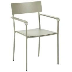 Serax August Chair With Armrests, Narrow, Green