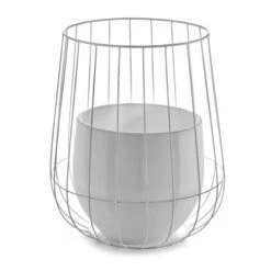 Serax Flower Pot In Basket Ø37 Cmh46 Cm