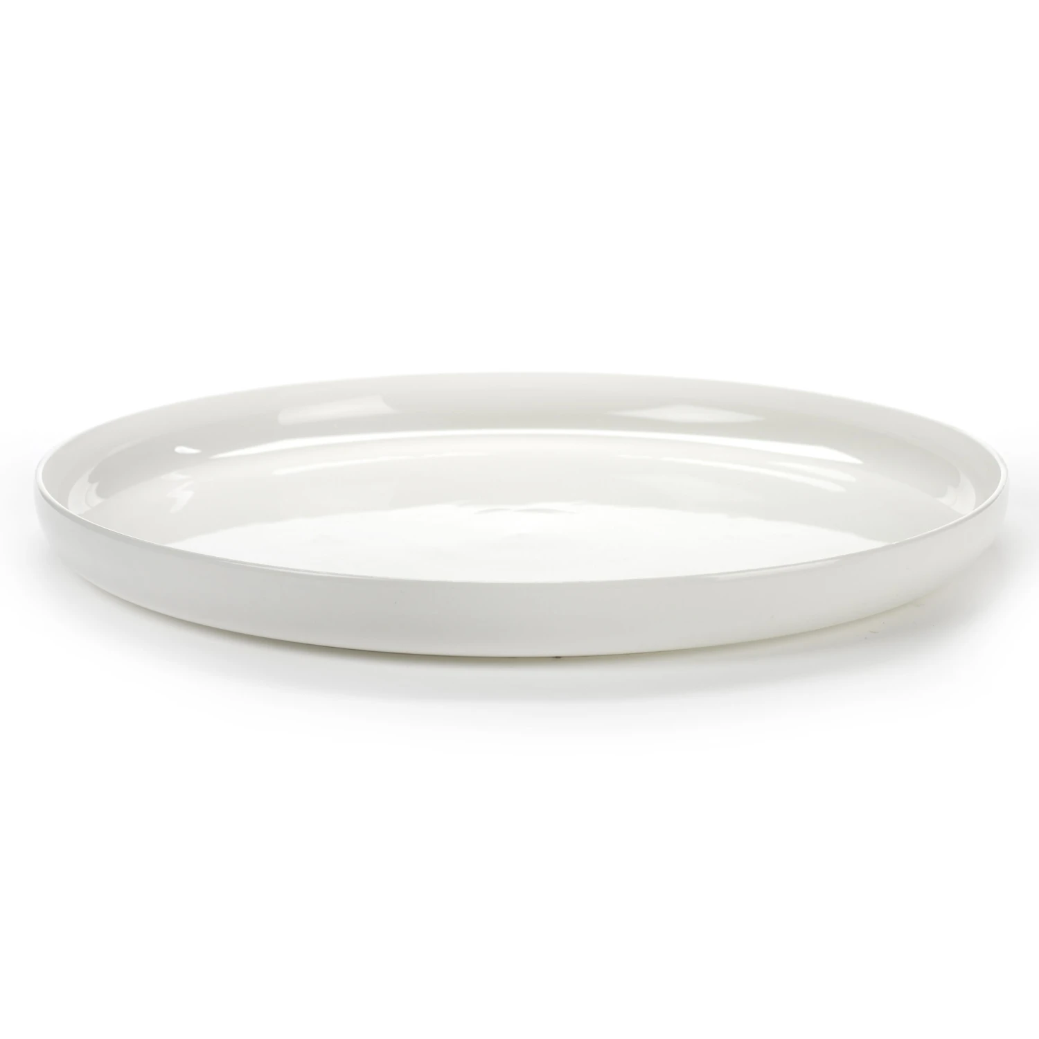Serax Base Serving Saucer With High Rim White 1 Serax Base Serving Saucer With High Rim White