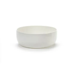 Serax Base Breakfast Bowl With Low Rim White