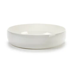 Serax Base Serving Bowl With Low Rim White