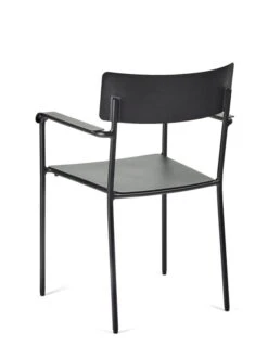 Serax August Chair With Armrests, Narrow, Black -Serax B5020006Bs1