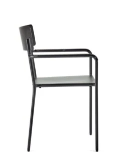 Serax August Chair With Armrests, Narrow, Black -Serax B5020006Bs2