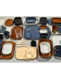 Serax Rectangular Plate Merci N°2 Ocre/Brown