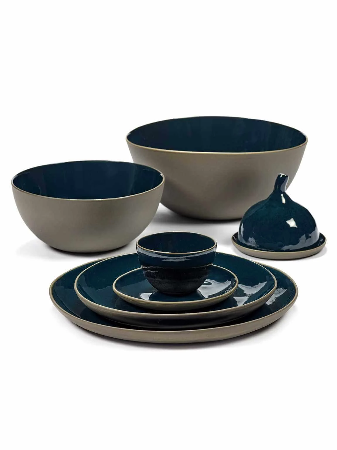 Serax Bowl Rural L Matt Blue 5 Serax Bowl Rural L Matt Blue - Image 5