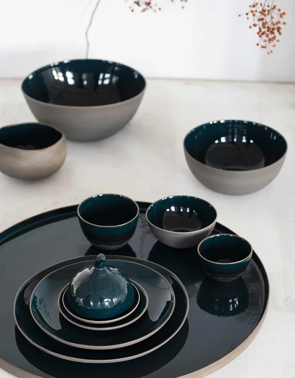 Serax Bowl Rural L Matt Blue 4 Serax Bowl Rural L Matt Blue - Image 4