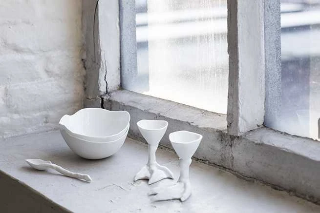 Serax Soup Bowl Brass White 1 Serax Soup Bowl Brass White