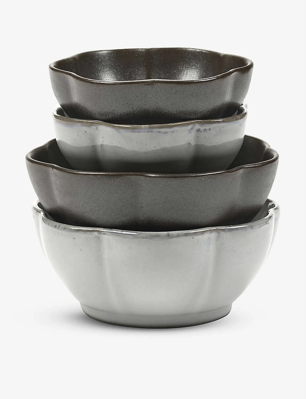 Serax Sergio Herman Inku Apero Stoneware Bowls Set Of Four 1 Serax Sergio Herman Inku Apero Stoneware Bowls Set Of Four