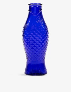 Serax Paola Navone Fish & Fish Glass Bottle 1L -Serax R04134694 DARKBLUE ALT02