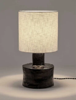 Serax Marie Michielssen Catherine Stoneware Table Lamp 47cm -Serax R04134701 BLACKBEIGE ALT03