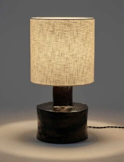 Serax Marie Michielssen Catherine Stoneware Table Lamp 47cm -Serax R04134701 BLACKBEIGE ALT04