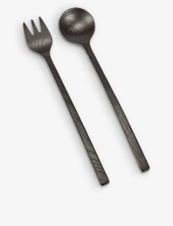 Serax La Mere Wood Kitchen Utensils Set Of Two 8 Serax La Mere Wood Kitchen Utensils Set Of Two -Serax R04185795 BLACK ALT02
